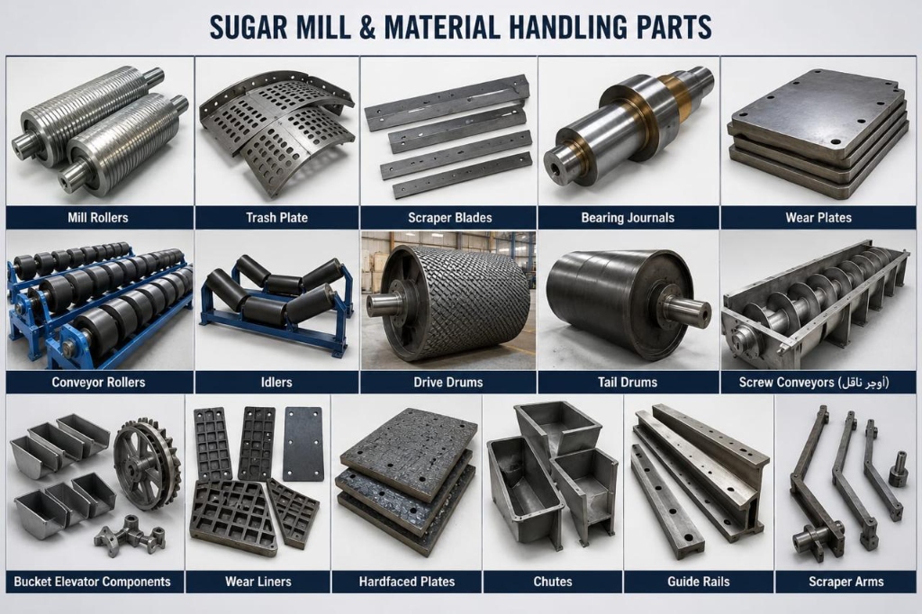 Sugar Mill & Handling Spare Parts